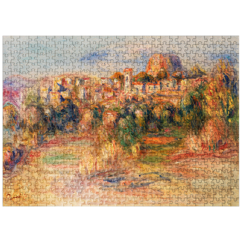 puzzleplate Landscape La Gaude (Paysage La Gaude) 1910 by Pierre-Auguste Renoir 500 Jigsaw Puzzle
