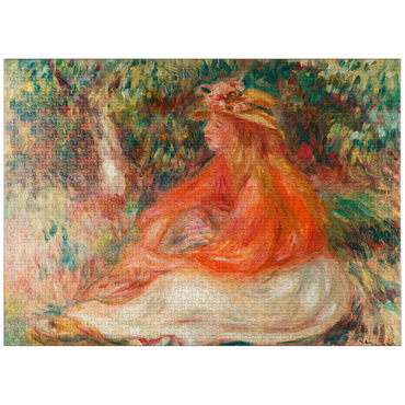 puzzleplate Seated Woman (Femme assise) (1910) by Pierre-Auguste Renoir 1000 Jigsaw Puzzle