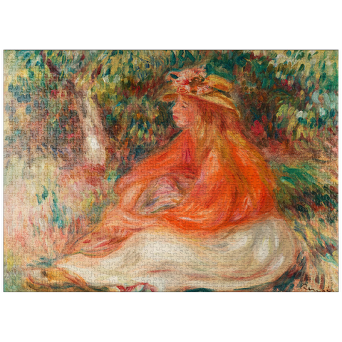 puzzleplate Seated Woman (Femme assise) (1910) by Pierre-Auguste Renoir 1000 Jigsaw Puzzle