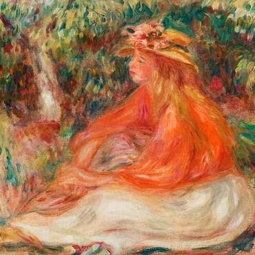 Seated Woman (Femme assise) (1910) by Pierre-Auguste Renoir 1000 Jigsaw Puzzle 3D Modell