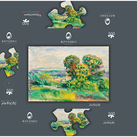 Landscape 1890 by Pierre-Auguste Renoir 500 Jigsaw Puzzle box 3D Modell