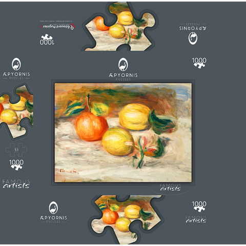 Lemons and Orange (Citrons et orange) (1913) by Pierre-Auguste Renoir 1000 Jigsaw Puzzle box 3D Modell
