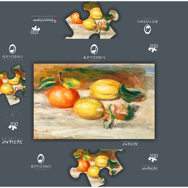 Lemons and Orange (Citrons et orange) 1913 by Pierre-Auguste Renoir 100 Jigsaw Puzzle box 3D Modell