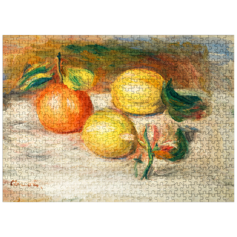 puzzleplate Lemons and Orange (Citrons et orange) 1913 by Pierre-Auguste Renoir 500 Jigsaw Puzzle