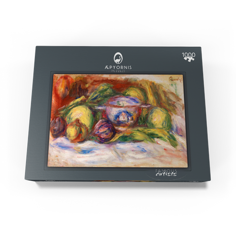 Bowl, Figs, and Apples (Écuelle, figues et pommes) (1916) by Pierre-Auguste Renoir 1000 Jigsaw Puzzle box view1