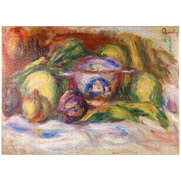 puzzleplate Bowl, Figs, and Apples (Écuelle, figues et pommes) (1916) by Pierre-Auguste Renoir 1000 Jigsaw Puzzle