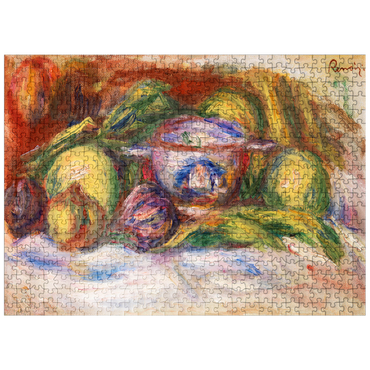 puzzleplate Bowl, Figs and Apples (Écuelle, figues et pommes) 1916 by Pierre-Auguste Renoir 500 Jigsaw Puzzle
