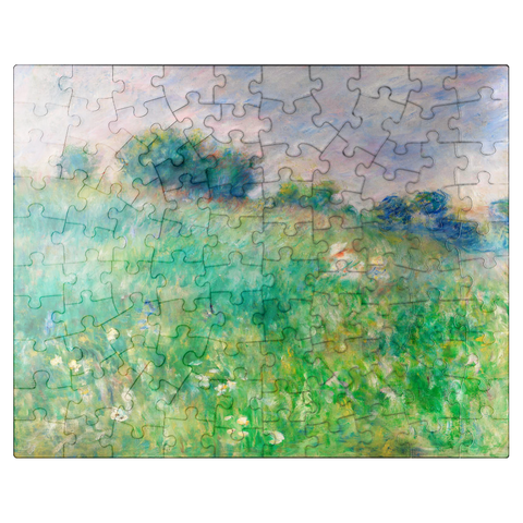 puzzleplate Meadow La Prairie 1880 by Pierre-Auguste Renoir 100 Jigsaw Puzzle