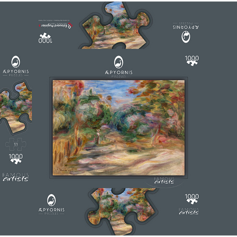Landscape (Paysage) (1911) by Pierre-Auguste Renoir 1000 Jigsaw Puzzle box 3D Modell