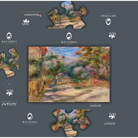 Landscape (Paysage) 1911 by Pierre-Auguste Renoir 500 Jigsaw Puzzle box 3D Modell