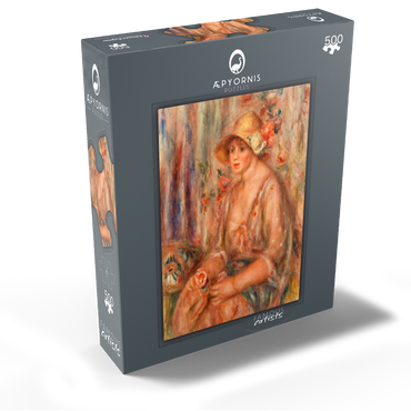 Woman in Muslin Dress (Femme en robe de mousseline) 1917 by Pierre-Auguste Renoir 500 Jigsaw Puzzle box view1