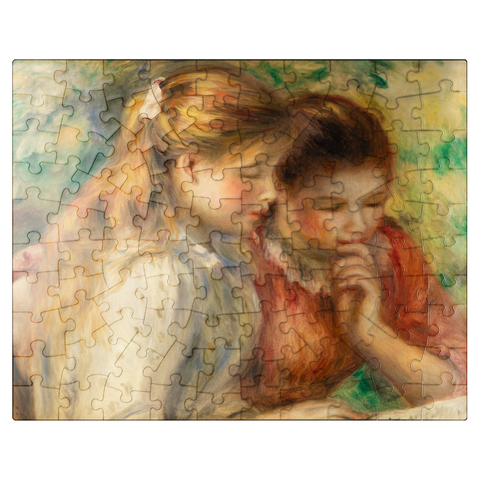 puzzleplate Reading (La Lecture) 1891 by Pierre-Auguste Renoir 100 Jigsaw Puzzle