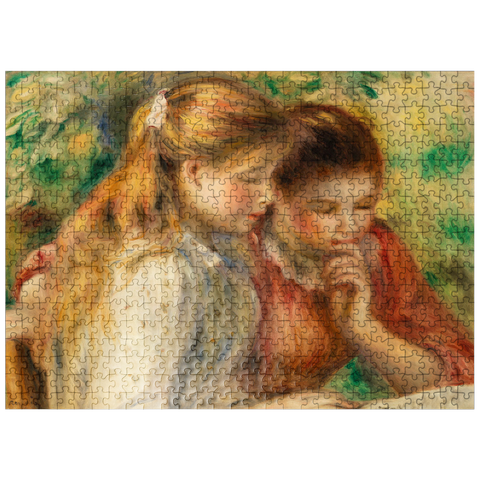 puzzleplate Reading (La Lecture) 1891 by Pierre-Auguste Renoir 500 Jigsaw Puzzle