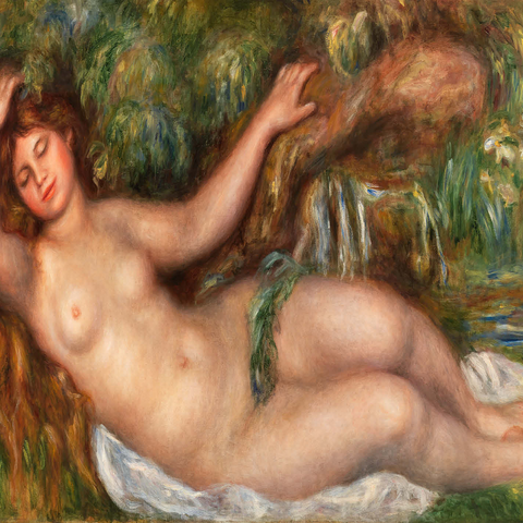 Reclining Nude (Femme nue couchée) (1910) by Pierre-Auguste Renoir 1000 Jigsaw Puzzle 3D Modell