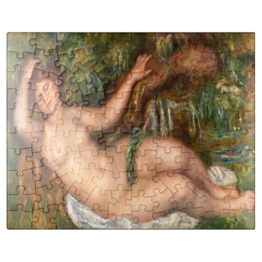 puzzleplate Reclining Nude (Femme nue couchée) 1910 by Pierre-Auguste Renoir 100 Jigsaw Puzzle