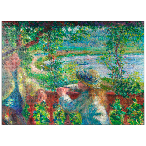 puzzleplate Near the Lake (1879-1890) by Pierre-Auguste Renoir 1000 Jigsaw Puzzle