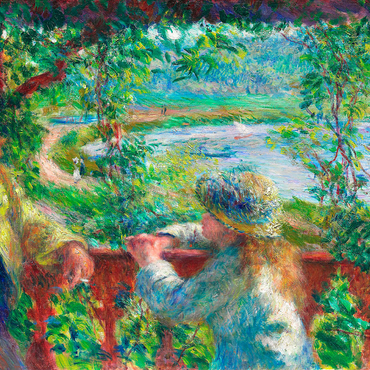 Near the Lake (1879-1890) by Pierre-Auguste Renoir 1000 Jigsaw Puzzle 3D Modell