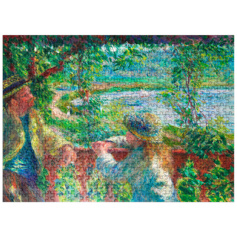 puzzleplate Near the Lake 1879-1890 by Pierre-Auguste Renoir 500 Jigsaw Puzzle