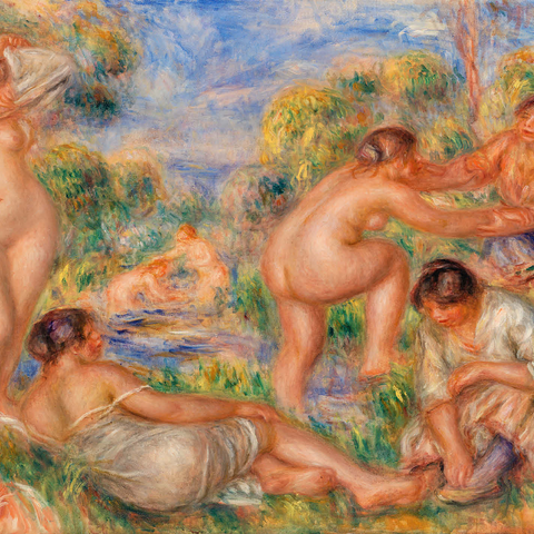 Bathing Group (1916) by Pierre-Auguste Renoir 1000 Jigsaw Puzzle 3D Modell