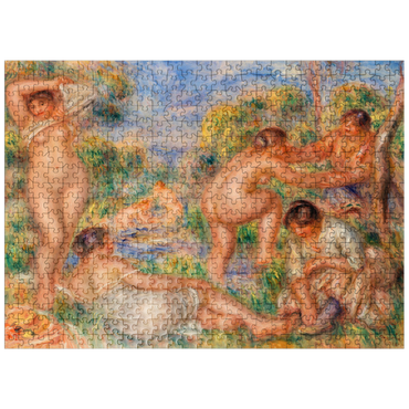 puzzleplate Bathing Group 1916 by Pierre-Auguste Renoir 500 Jigsaw Puzzle
