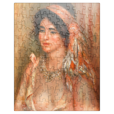 puzzleplate Woman with Black Hair (Jeune femme avec cheveux noirs buste) 1911 by Pierre-Auguste Renoir 100 Jigsaw Puzzle