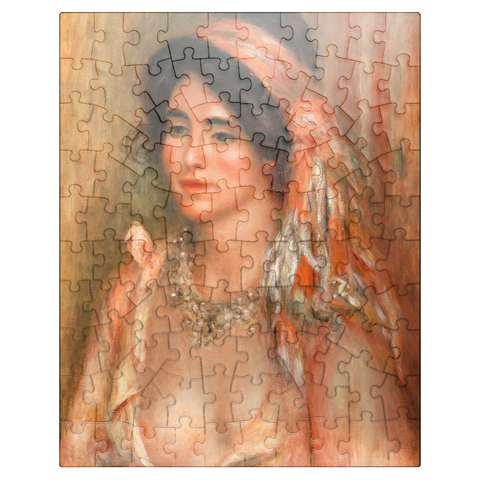puzzleplate Woman with Black Hair (Jeune femme avec cheveux noirs buste) 1911 by Pierre-Auguste Renoir 100 Jigsaw Puzzle