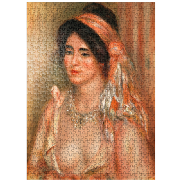 puzzleplate Woman with Black Hair (Jeune femme avec cheveux noirs buste) 1911 by Pierre-Auguste Renoir 500 Jigsaw Puzzle
