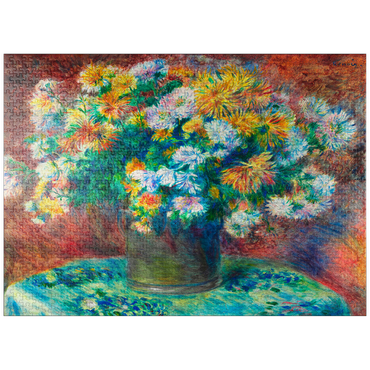 puzzleplate Chrysanthemums (1881-1882) by Pierre-Auguste Renoir 1000 Jigsaw Puzzle