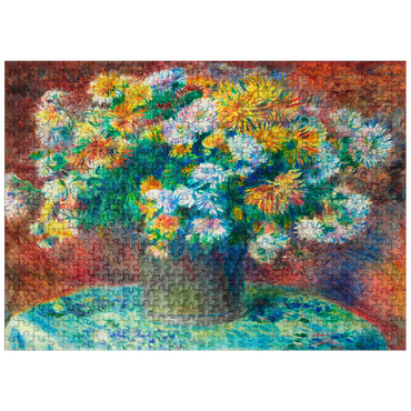 puzzleplate Chrysanthemums 1881-1882 by Pierre-Auguste Renoir 500 Jigsaw Puzzle