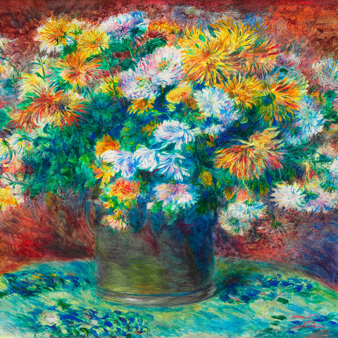 Chrysanthemums 1881-1882 by Pierre-Auguste Renoir 500 Jigsaw Puzzle 3D Modell