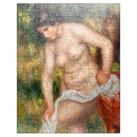 puzzleplate Bather Drying Herself (Baigneuse sessuyant) 1901-1902 by Pierre-Auguste Renoir 100 Jigsaw Puzzle