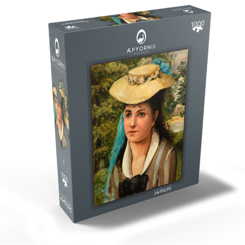 Lise in a Straw Hat (Jeune fille au chapeau de paille) (1866) by Pierre-Auguste Renoir 1000 Jigsaw Puzzle box view1