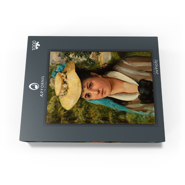Lise in a Straw Hat (Jeune fille au chapeau de paille) (1866) by Pierre-Auguste Renoir 1000 Jigsaw Puzzle box view1