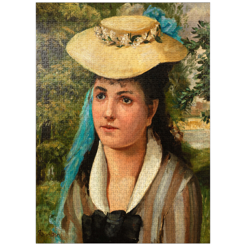 puzzleplate Lise in a Straw Hat (Jeune fille au chapeau de paille) (1866) by Pierre-Auguste Renoir 1000 Jigsaw Puzzle