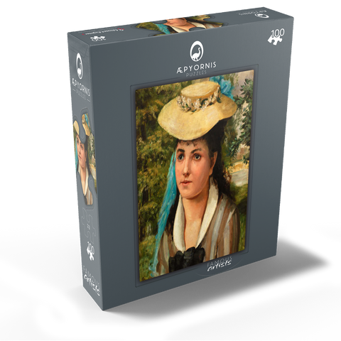 Lise in a Straw Hat (Jeune fille au chapeau de paille) 1866 by Pierre-Auguste Renoir 100 Jigsaw Puzzle box view1