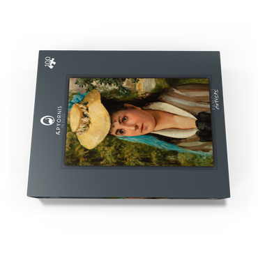 Lise in a Straw Hat (Jeune fille au chapeau de paille) 1866 by Pierre-Auguste Renoir 100 Jigsaw Puzzle box view1