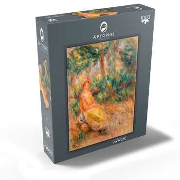 Woman in Pink and Yellow in a Landscape (Femme en rose et jaune dans un paysage) (1917-1919) by Pierre-Auguste Renoir 1000 Jigsaw Puzzle box view1