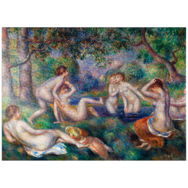puzzleplate Bathers in the Forest (Baigneuses dans la forêt) (1897) by Pierre-Auguste Renoir 1000 Jigsaw Puzzle