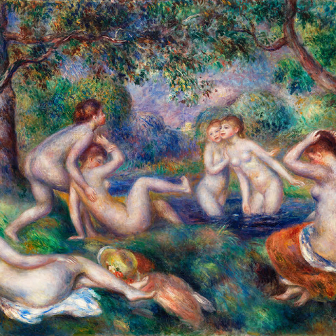 Bathers in the Forest (Baigneuses dans la forêt) 1897 by Pierre-Auguste Renoir 100 Jigsaw Puzzle 3D Modell