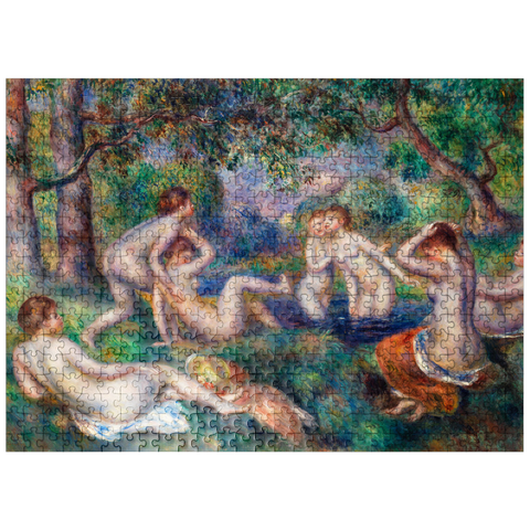 puzzleplate Bathers in the Forest (Baigneuses dans la forêt) 1897 by Pierre-Auguste Renoir 500 Jigsaw Puzzle