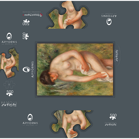 Bather Drying Herself (Baigneuse sessuyant) 1901-1902 by Pierre-Auguste Renoir 500 Jigsaw Puzzle box 3D Modell