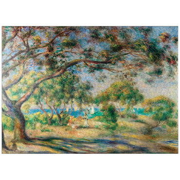 puzzleplate Bois de la Chaise (Paysage) (1892) by Pierre-Auguste Renoir 1000 Jigsaw Puzzle