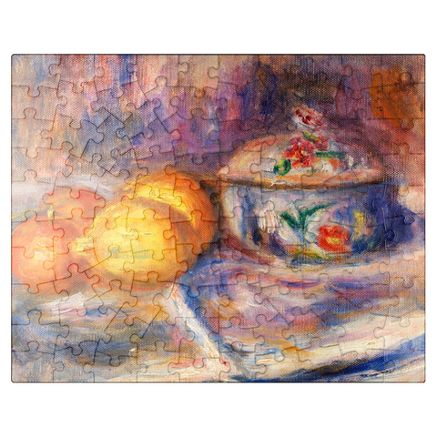 puzzleplate Fruit and Bonbonnière 1915-1917 by Pierre-Auguste Renoir 100 Jigsaw Puzzle