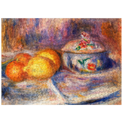 puzzleplate Fruit and Bonbonnière 1915-1917 by Pierre-Auguste Renoir 500 Jigsaw Puzzle