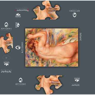 Nude in a Landscape (Nu dans un paysage) (1917) by Pierre-Auguste Renoir 1000 Jigsaw Puzzle box 3D Modell