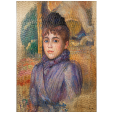 puzzleplate Portrait of a Young Woman (Portrait de jeune femme) (1885) by Pierre-Auguste Renoir 1000 Jigsaw Puzzle