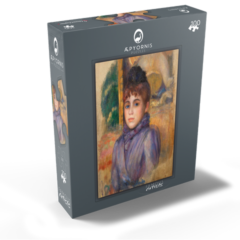 Portrait of a Young Woman (Portrait de jeune femme) 1885 by Pierre-Auguste Renoir 100 Jigsaw Puzzle box view1