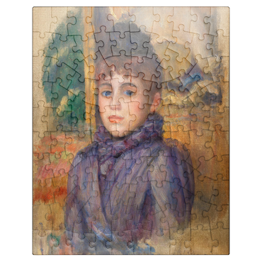 puzzleplate Portrait of a Young Woman (Portrait de jeune femme) 1885 by Pierre-Auguste Renoir 100 Jigsaw Puzzle