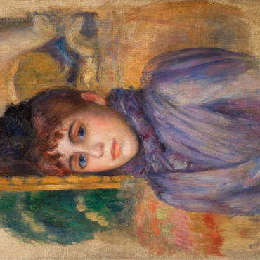 Portrait of a Young Woman (Portrait de jeune femme) 1885 by Pierre-Auguste Renoir 100 Jigsaw Puzzle 3D Modell