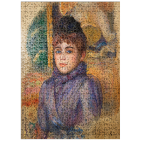 puzzleplate Portrait of a Young Woman (Portrait de jeune femme) 1885 by Pierre-Auguste Renoir 500 Jigsaw Puzzle